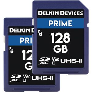 128GB 2PK SD-kaart - SDXC UHS-II (U3/V60) voor 8K/4K/Full HD Fotografie en Videografie