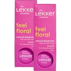 The Lekker Company deodorant crème lavendel duoverpakking