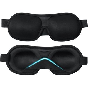 Eye Mask Sleep - Masque de Nuit Femme & Homme - Extra Doux - Zwart