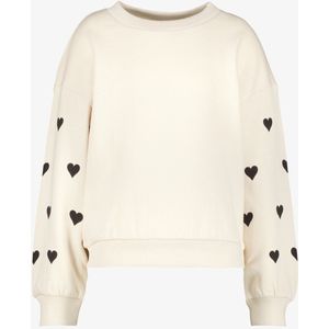 TwoDay meisjes sweater met hartjes beige - Maat 92