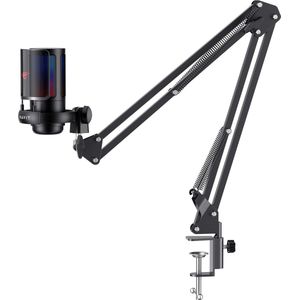 Havit GK50 Pro Gaming RGB USB Microfoon met Verstelbare Arm - Condensator geschikt voor Streamen en Podcasts