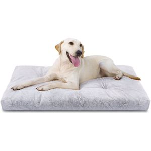 Nobleza LU9 - Hondenkussen - Benchkussen - Hondenbed - Maat XL: 110 x 73 x 10 cm - Grijs
