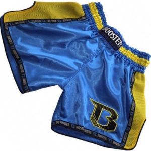 Booster Vechtsport Broekje Muay Thai TBT PRO 4.20 Blue Yellow S = maat 29/30 | 50-60kg