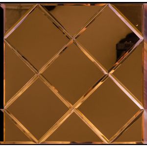 Zelfklevende Mozaïek Tegel - Afimera Copper Glass - Koper - 300x300x4mm