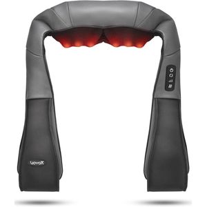 Shiatsu Elektrisch Massageapparaat voor Nek en Schouders met Warmte - 4D Kneedmassage voor Spierpijnverlichting