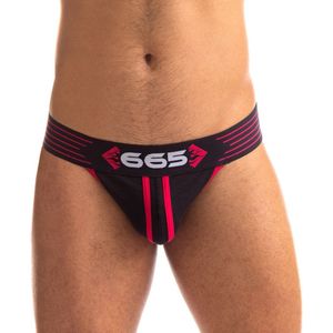 665 - Rally Jockstrap -Verkrijgbaar in 5 maten - Zwart/Rood XXL