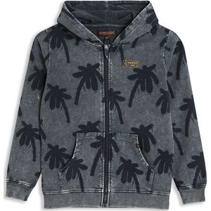 4PRESIDENT Sweater jongens - Ombre Blue Palm Aop - Maat 140 - Jongens trui