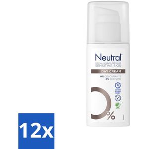 Neutral - Dagcrème - Gevoelige huid - Parfumvrij - 50 ml - Voordeelverpakking - 12 stuks