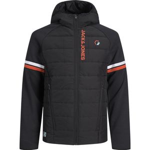 Jack & Jones - Jacket Logan - Zwarte Jas - Met Capuchon - Sportief