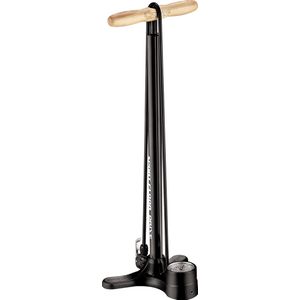 Lezyne Sport Floor Drive DV - Fietspomp - Analoge drukmeter - Dual valve - Tot 15 bar - Presta en Schrader ventielen - Zwart