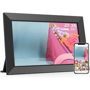 Digitale Fotolijst met Wifi - Fotolijsten - Frameo App - HD Kwaliteit -Zwart