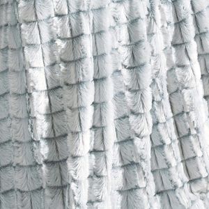 Masha Beddengoed, 135 x 200 cm, 2-delig, Polar Test fleece, omkeerbaar beddengoed, imitatiebont, overtrek met ritssluiting, grijs