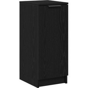 vidaXL - Schoenkast - Zwart - Eiken - 30x35x70 - cm - Gelaagd - Hout