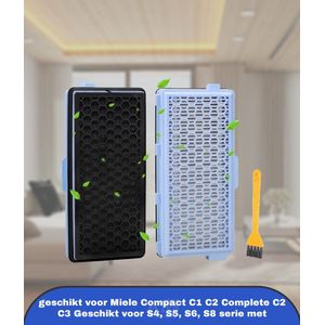 2x Active AirClean-Filter geeignet für Miele Serie Complete C3 Nr.7226150,722617 2x Active AirClean-Filter geeignet für Miele Serie Complete C3 Nr.7226150,722617