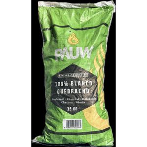 HOUTSKOOL 15KG BLANCO QUEBRACHO - CHARCOAL - HOLZKOHLE PAUW 100%