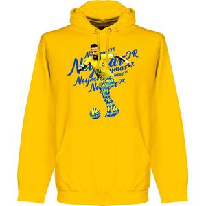 Neymar Brazilië Script Hoodie - Geel - Kinderen - 116