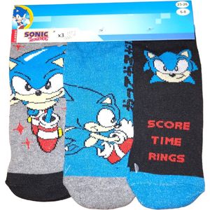 SEGA - Sonic the Hedgehog - Sokken - 3 Paar - Maat 23/26