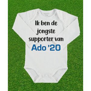 Rompertje jongste supporter van Ado’20.