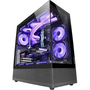 Gaming PC Kast met Gehard Glas en AirFlow Ontwerp - Dual Chamber Semitower voor Maximale Koeling
