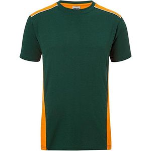 Fusible Systems - Heren James and Nicholson Workwear Level 2 T-Shirt (Groen/Oranje)