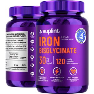 Ijzer Bisglycinaat - Supplement - 30 Mg - Vitaliteit
