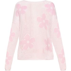 usha - Gebreide Trui - Losvallend - Met Boothals - Fashion Look Collectie