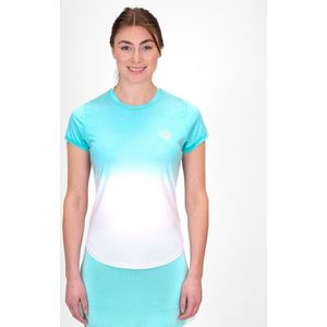 BIDI BADU Crew Gradiant Tee - aqua, white Shirts Damen