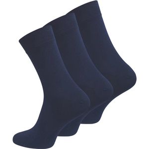 Calzini - Diabetes sokken - Zonder elastiek - Naadloos - 6 paar - Navy - 43-46