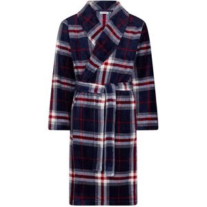 Pastunette - Aspen Ski - Badjas - Blauw Geruit - Fleece