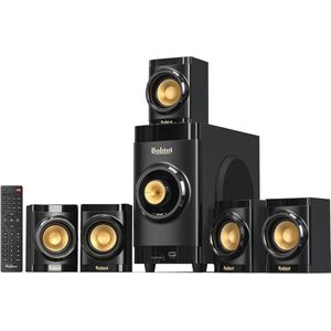 Compacte surround sound luidsprekerset met subwoofer en Bluetooth