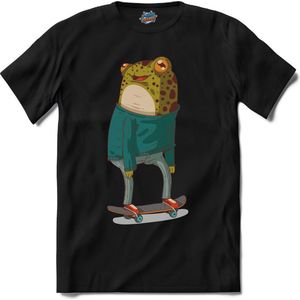 Casual Skater Kikker T-Shirt Heren / Dames Dieren Shirt