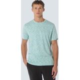 No Excess Mannen T-Shirt Ronde Hals Aqua L