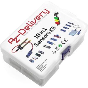 AZDelivery 16 in 1 Kit Accessoire Set met Sensoren en Modules compatibel met Arduino en Raspberry Pi Inclusief E-Book!