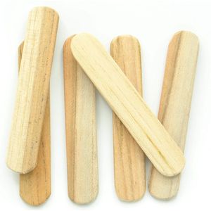 50x Houten Spateltjes voor Aanbrengen Crème, Zalf of Butter - Smeerspatels - Teak