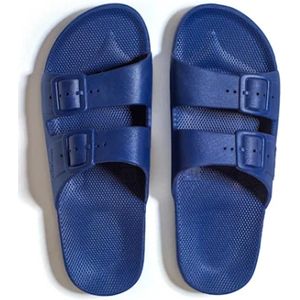 Freedom Moses Original Plain Navy Slippers