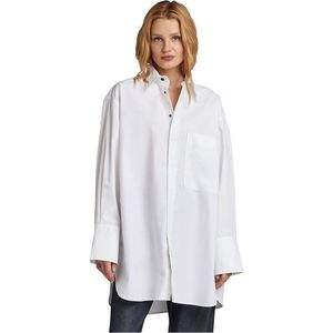 G-star Oversized Bf Shirt Met Lange Mouwen Wit S Vrouw