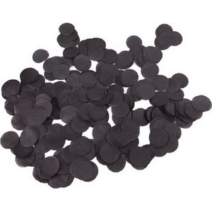 Confetti Zwart (40gr) - confetti | zwarte rondjes | papier | Confetti papier zwart (40 g)