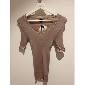 Oscalito, hemdje KM wol/zijde, taupe, M