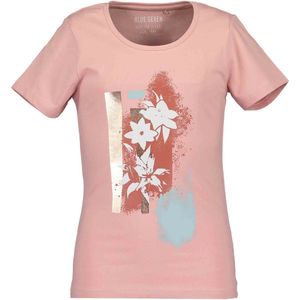 Blue Seven T-shirt Roze Bloemen Maat 164