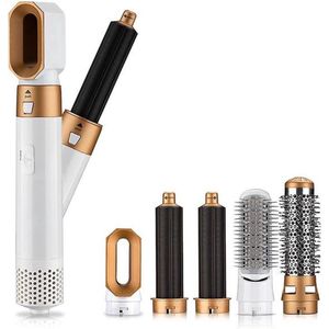 Luxe 5 in 1 Multistyler - Krultang - Multistyler - Fohnborstel - Krultang 5 in 1 - Multistyler - Airstyler - Fohn - Haarborstel - Hairwrap - Krulborstel - 5 Opzetstukken + Zwart Opbergdoos
