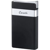 Caseti - Single Jetflame - Aansteker - Zwart - Elektrische Ontsteking, Instelbare Vlamhoogte