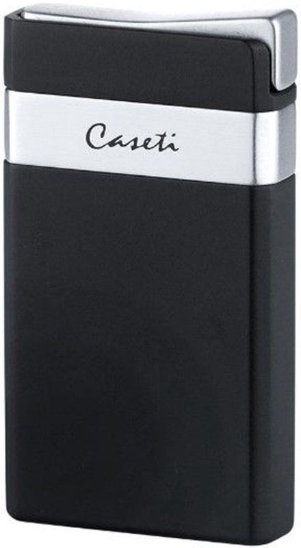 Caseti - Single Jetflame - Aansteker - Zwart - Elektrische Ontsteking, Instelbare Vlamhoogte