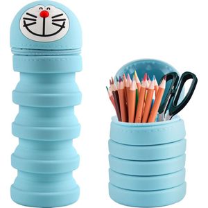 Inovra ® Pennendoosje met Uittrekbaar Ontwerp voor Kinderen - Cartoon Stijl, Schattig en Praktisch, Blauw