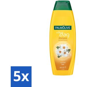 Palmolive - Shampoo - Elke Dag - Kamille-Extract - Voor Normaal Haar - 350 ml - Bulkverpakking - 5 stuks