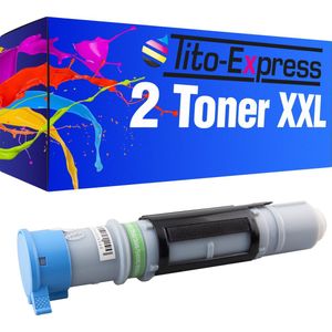 PlatinumSerie® 2 x toner XXL black alternatief voor Brother TN-8000 5,000 pagina 's