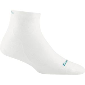 Darn Tough Run Women - #1044 Run - 1/4 Sock - Ultra-Lightweight - White - 35-37.5