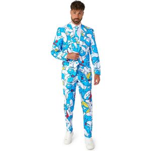 OppoSuits Men's The Smurfs Suit - Officieel Smurfen Kostuum - Verkleedkleding - Maat EU 54