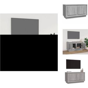 vidaXL TV-meubel Luxe - Grijs Sonoma Eiken - 80x35x45 cm - Kast