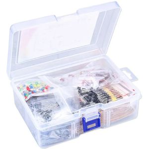 Premium 1400-delige Elektronica Componenten Set – Weerstanden, Condensatoren, Transistoren, Diodes & LED’s – DIY Elektronica & Arduino Projecten