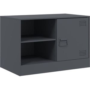 vidaXL-Tv-meubel-67x39x44-cm-staal-antracietkleurig